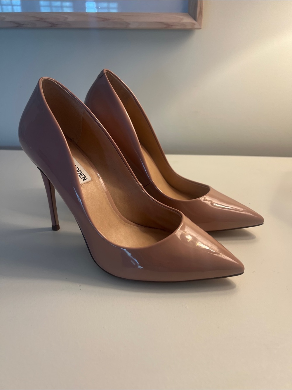 Steve Madden Blush Patent Pointed-Toe Stiletto Pump